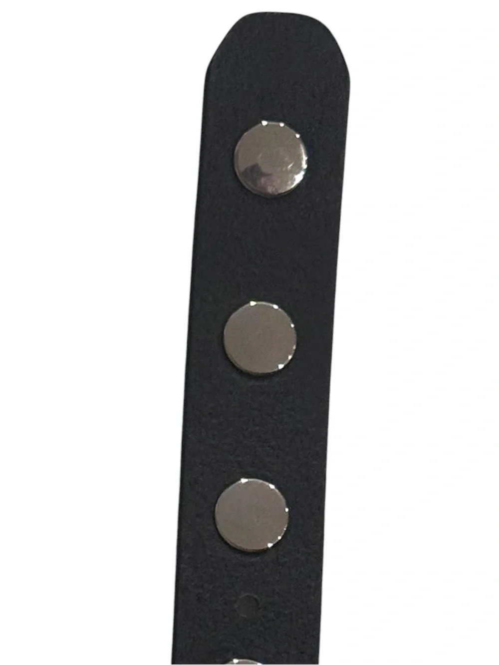 Madewell Clean Western Studded Leather Belt Black Silver Medium 29-31” - Picture 11 of 12